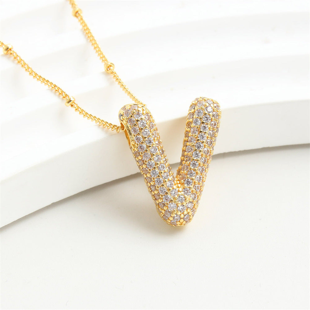 26 English-Letter Bubble Pendant