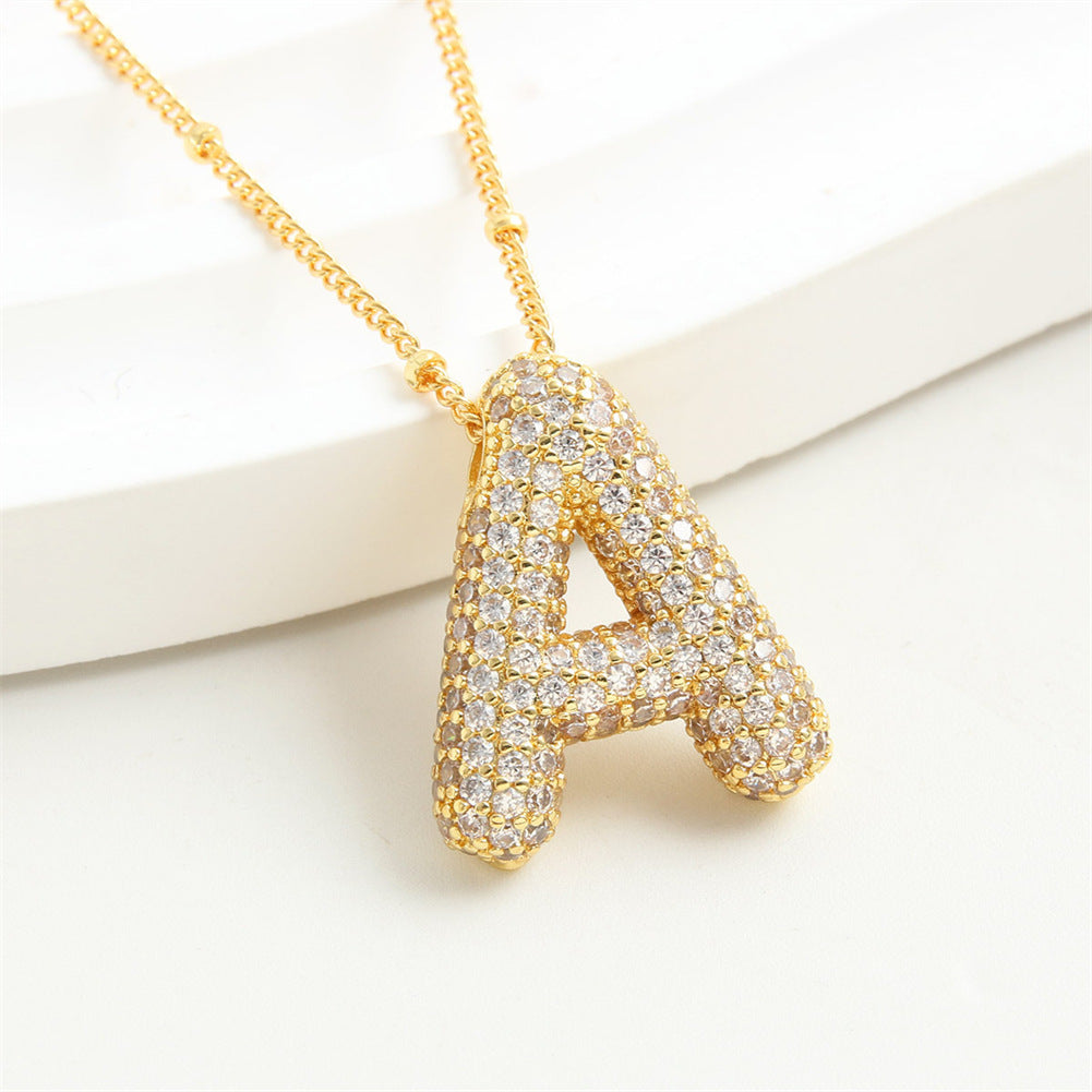 26 English-Letter Bubble Pendant