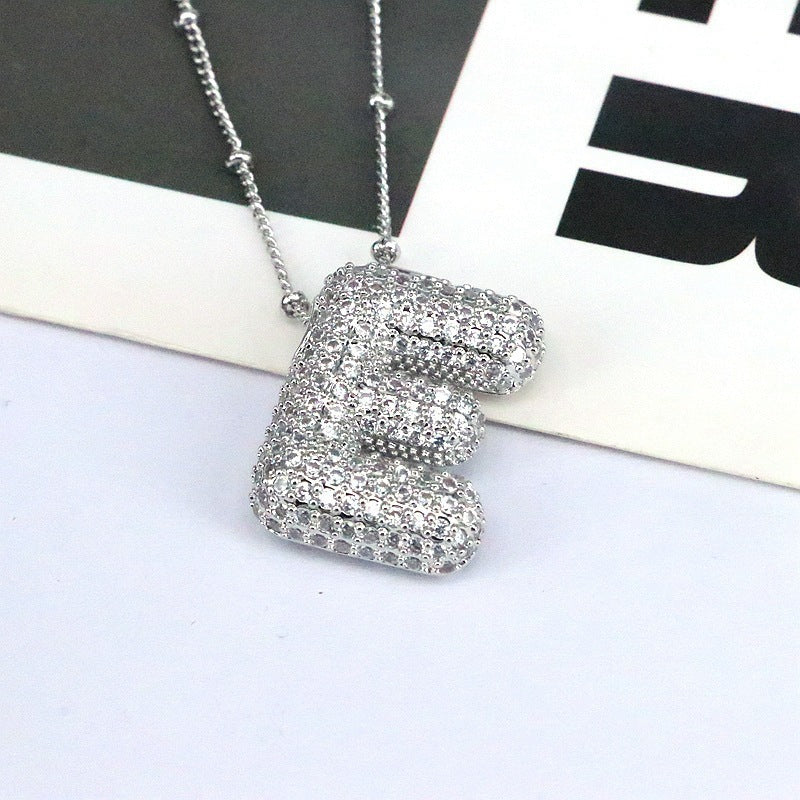 26 English-Letter Bubble Pendant