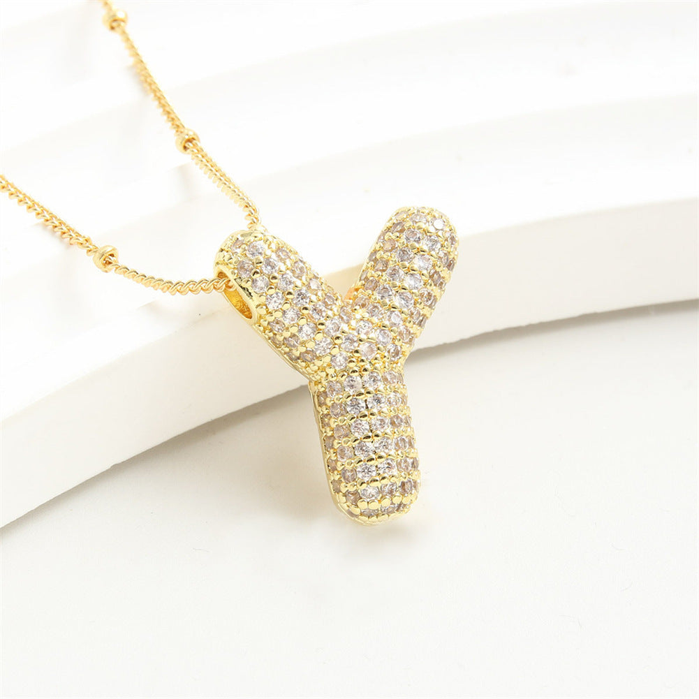26 English-Letter Bubble Pendant
