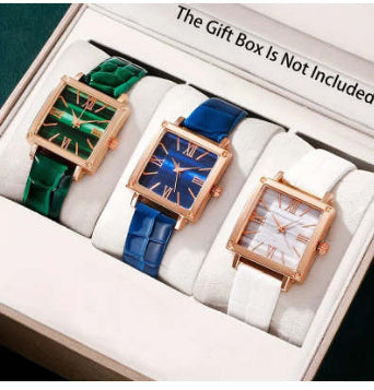 Square Watch Fashion Bamboo Pattern