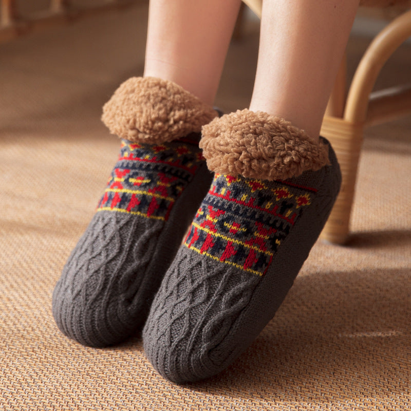 Fall And Winter Warm Non-slip Indoor Home Floor Socks