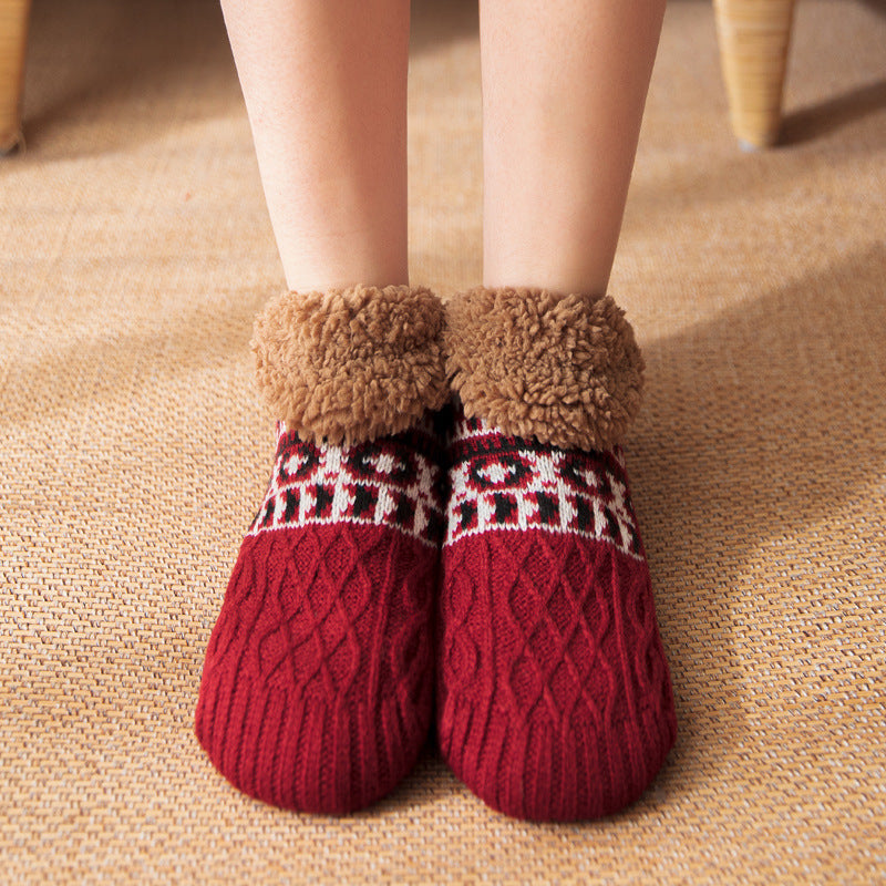 Fall And Winter Warm Non-slip Indoor Home Floor Socks