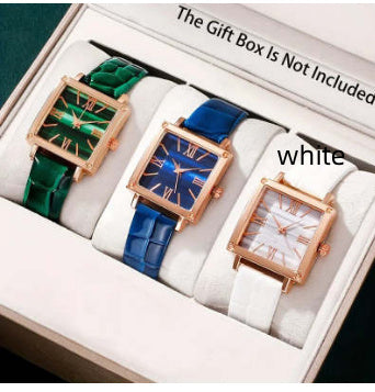 Square Watch Fashion Bamboo Pattern